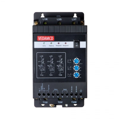 Устройство плавного пуска VEDA MCD1 VM-10-P3K7-0020-S2-CV2-B-M - MCD13307 Устройство плавного пуска VEDA MCD1 VM-10-P3K7-0020-S2-CV2-B-M - MCD13307